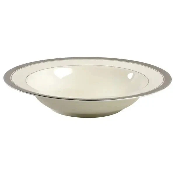 Mikasa Palatial Platinum 10" Round Vegetable Bowl | Fine Bone  Serving Bowl - Image 1 of 1