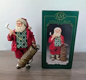 Kurt Adler Fabriche Weihnachtsmann KSA Sammlerstücke Golf "Par for the Claus" - Bild 1 von 10