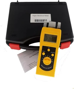 Probador de humedad de papel Medidor de contenido de humedad de papel digital con rango 0-98% - Imagen 1 de 16
