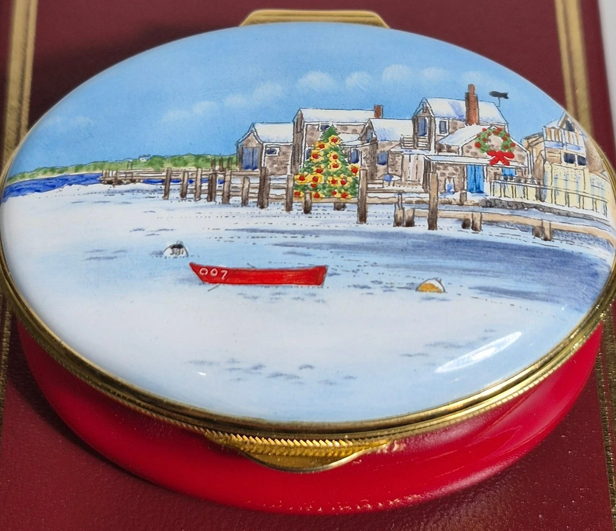 Staffordshire Enamel In Collectible Decorative Trinket Boxes for