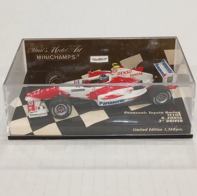 Minichamps 1/43 Panasonic Toyota Racing - TF104 R. Zonta #38 Diecast Model Car - Image 1 of 4