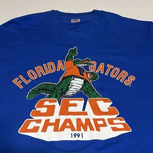 Camiseta De Colección Florida Gators 1991 SEC Champs Para Hombre XXL Fútbol Azul EE. UU. - Imagen 1 de 9