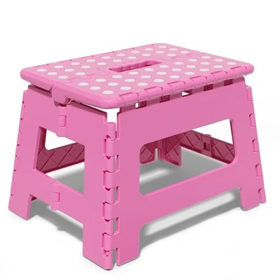 9" Folding Step Stool for Adults & Kids, Holds Up to 300 lbs, Non-Slip, Portable - Image 1 of 4