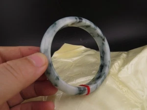64mm Natural Jadeite Jade Gems Bangle bracelet A900 - Picture 1 of 5