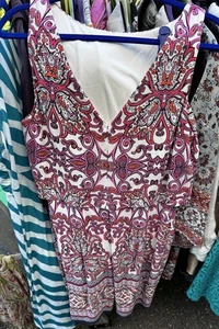 Vince Camuto Paisley Popover Stufen Etuikleid Größe 10 D1 - Bild 1 von 5
