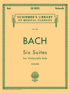 Bach 6 Suites for Cello Solo G Schirmer Volume 1565 Classical Sheet Music Book - Picture 1 of 1