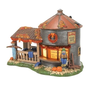 Schneedorf Halloween Sammlung Make and Take Vogelscheuche Hütte beleuchtetes Gebäude... - Bild 1 von 5