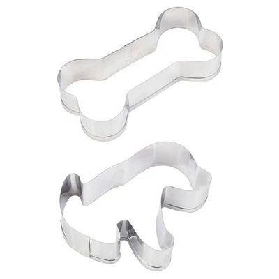6 stücke Edelstahl Keks Backformen Knochen Hund Geformte Backwerk DIY Formen - Bild 1 von 4