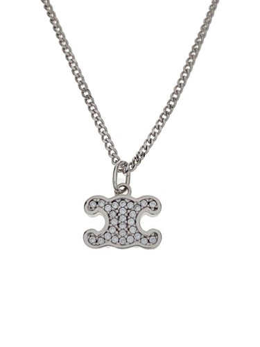 COLLANA DONNA CELINE TRION FLYSTONE CON TOP ARGENTO Usata