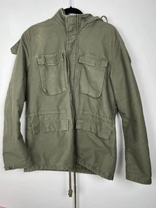 Men’s Cargo Utility Jacket Khaki H&M Logg Field Jacket Outdoor Walking Workwear - Picture 1 of 21