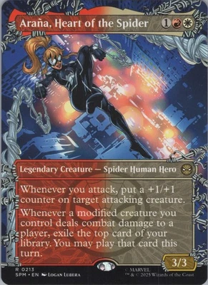 MTG (Regular) Arana, Heart of the Spider (Borderless) R Marvel's Spider-Man 213 - Image 1 of 2