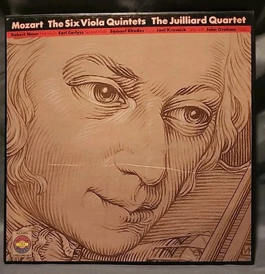 MOZART The Six Viola Quintets JUILLIARD QUARTET 3 LP Vinyl Box Set Excellent - Image 1 of 4