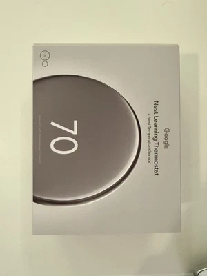 Google Nest Learning Thermostat (4th Gen) with Temperature Sensor - Image 1 of 3