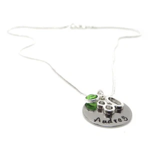 80th Birthday Gift - Personalised Birthstone Necklace - Gift Boxed – For Her - Picture 1 of 6