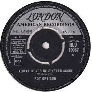 ROY ORBISON “You’ll Never Be Sixteen Again” LONDON (1966) - Picture 1 of 2