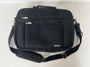 Samsonite Classic Black Multi-Pocket Business Travel Laptop Bag w/Shoulder Strap - Picture 1 of 5