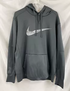 Nike Para Hombre Dri Fit Swoosh Gris Pullover Sudadera con Capucha Forrada de Vellón Talla XL - Imagen 1 de 4