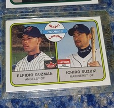 Ichiro Suzuki RC 2001 Fleer Platinum #252 Major League Rookies W/ElPedio Guzman