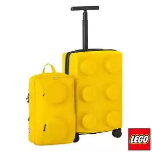LEGO Hardside Carry On & Backpack Luggage Set in Yellow - Picture 1 of 8