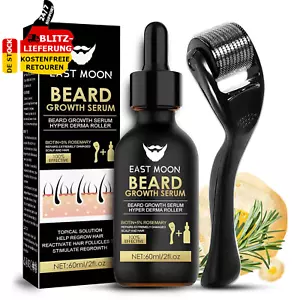 Beard & Hair Growth Kit Haare Bartpflege Set Microneedling Roller Serum Bartöl - Bild 1 von 7