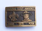 Used 1973 National Boy Scout Jamboree Idaho PENN. Max Silber Metal Belt Buckle