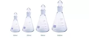 Rocwing Borosilicate Conical Flask + Grounded Glass Stopper Sets Boro 3.3 Lab - Picture 1 of 3