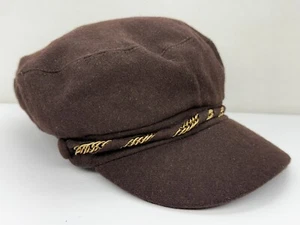 Womens Y2K Jessica Simpson Wool Newsboy Cabbie Hat Painters Cap Fisherman Sailor - Picture 1 of 14