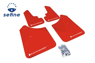 Guardabarros Rally Armor rojo UR con logotipo blanco para Subaru Forester 2003-2008 Foto 1 de 2