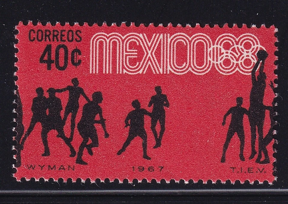 mae61 México 1967 XIX Juegos Olímpicos sc#982 MNH baloncesto Foto 1 de 1