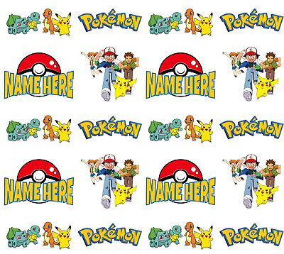 Pokemon Personalised Gift Wrapping Paper Bithday Christmas • 3.40€