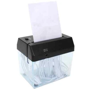 High Quality New Mini Desktop Strip-cut Paper Shredder USB-charge Portable Paper - Picture 1 of 8