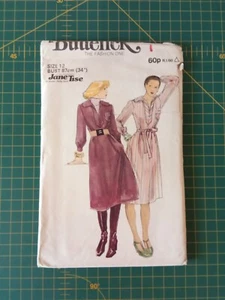 4391 Jane Tise Loose Fit Yoked Dress Size 12 Vintage Butterick Sewing Pattern - Picture 1 of 2