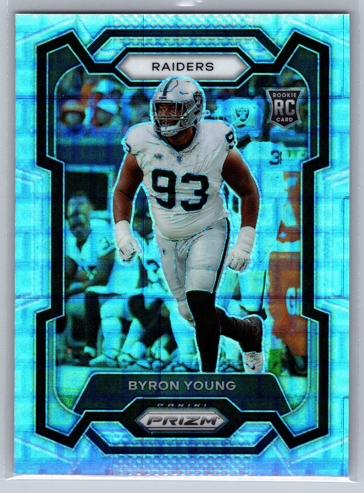 2023 Prizm Byron Young Rookie Pandora /400 #355 Las Vegas Raiders