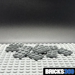 Lego New x10 2x3 Dark Gray Flat Plate Building Pieces Studs - Picture 1 of 4