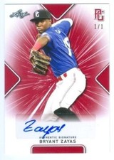 BRYANT ZAYAS "BLANK BACK AUTOGRAPH CARD #1/1" LEAF PERFECT GAME NATIONAL 2021