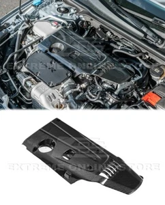 CARBON FIBER Engine Valve Cover For 17-Up Honda Civic FK8 Type-R FL5 JDM Factory - Picture 1 of 22