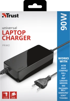 Trust Primo 90W Universal Laptop Charger Compatible with most brands New&Genuine - Image 1 of 4