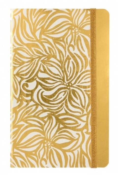 Lilly Pulitzer Journal Lined Sheets W/Gold-tone Elastic Closure Swirling Floral - Image 1 of 1