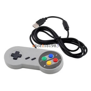 Super Nintendo SNES USB GAME Controller Gamepad Joypad for PC Mac Windows PAD - Picture 1 of 6