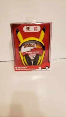 eKids - Pokemon Pikachu Bluetooth Headphones - yellow New - Image 1 of 3