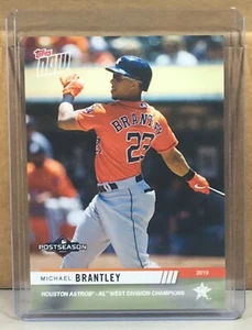 2019 TOPPS NOW POSTSEASON #PS-55 MICHAEL BRANTLEY HOUSTON ASTROS Print Run 562 - Picture 1 of 2