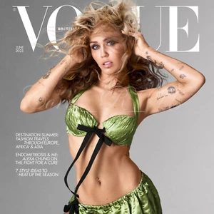MILEY CYRUS ~British/UK VOGUE~JUNE 2023~ Steven Meisel~VITTORIA CERETTI in Paris - Picture 1 of 24