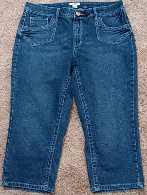 Pantalones capri de mezclilla azul para mujer Cato Jeans talla 14 Foto 1 de 4