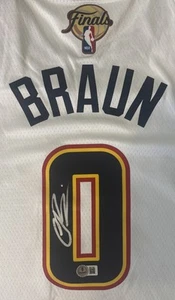 Christian Braun Signed Autographed Denver Nuggets Finals Jersey Beckett COA - Picture 1 of 5