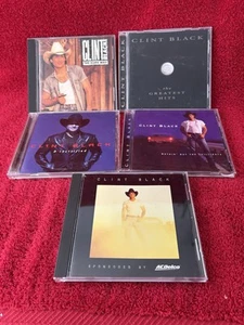 Clint Black 5 Country Cd Lot D Lectrified Nothin But Taillights The Best Of Hard - Imagen 1 de 3