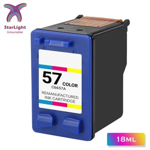 Tri-Colour Ink C6657A Fits For HP Photosmart 130 230 230v 230xi 2410 7150 7150v - Picture 1 of 7