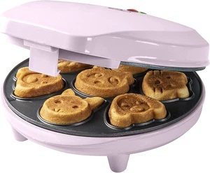 Waffle Maker Con Motivi Di Animali, Piastra per Waffle Mini Biscotti a Cialda, I - Foto 1 di 12