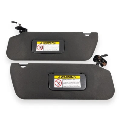 1995-2001 Ford Explorer Driver & Passenger Side Sun Visor Pair Set Dark Gray - Image 1 of 4