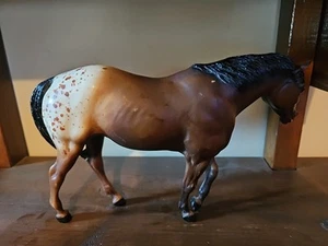 Breyer Horse #174 Indian Pony VINTAGE 1973-1985 Dark Bay Appaloosa Traditional - Picture 1 of 5