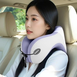 Almohada en forma de U de espuma viscoelástica para dormir cómoda soporte para el cuello siesta de viaje para estudiantes - Imagen 1 de 19